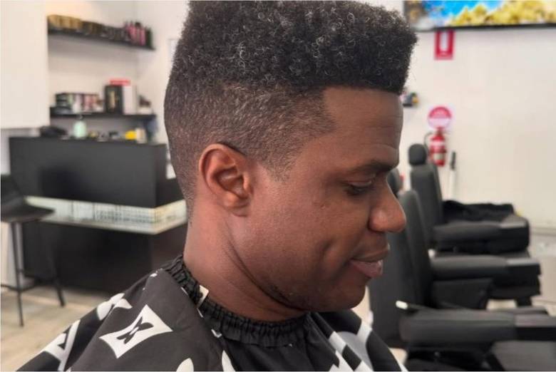 Skin fade haircut side profile