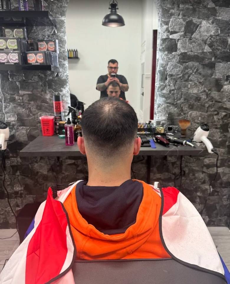 Zero fade haircut back view